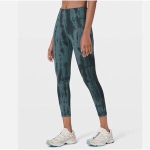 Lululemon Invigorate High-Rise Tight 25" Size 6 *Wash Forest Shibori Desert Teal